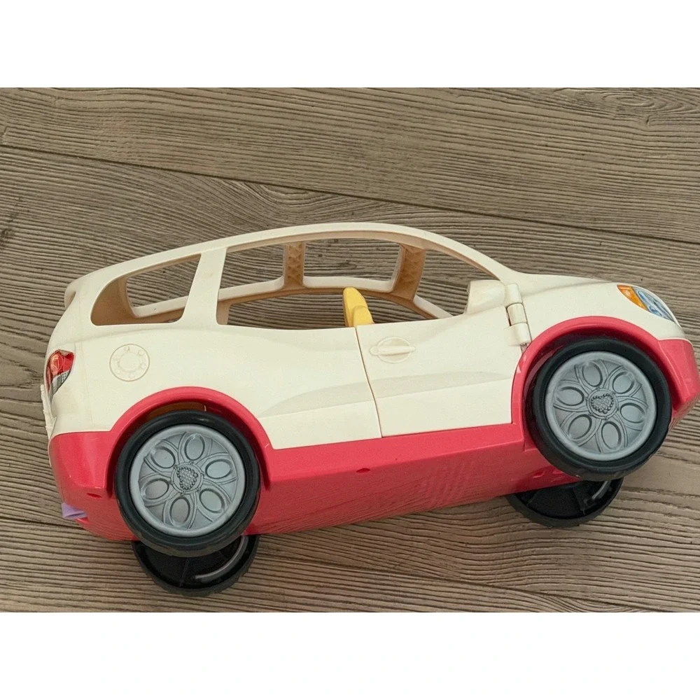 Fisher-Price Loving Family SUV Cream Pink Toy SUV 4 Door Car Seats B0011 works